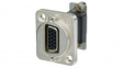 NADB15FF D-Sub feedthrough 15 nickel