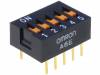 A6E-5101, Переключатель: DIP-SWITCH; Кол-во секций:5; ON-OFF; 0,025A/24ВDC, Omron