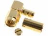 SMA1112A6-3GT50G-1-50 Вилка; SMA; "папа"; угловой 90°; 50Ом; обжим; на провод; тефлон