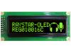REG010016CGPP5N00000, Дисплей: OLED; графический; 100x16; Размер окна:66x16мм; зеленый, RAYSTAR OPTRONICS