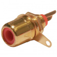 11304 CBMG R Female panel connector red