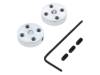 ALUMINUM MOUNTING HUB FOR 4MM SHAFT M3 H, Крепление колеса; Ось: гладкая; Кол-во шт: 2; Диам.вала: 4мм, POLOLU