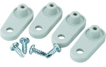 FP 22046 wall fast. set [4 шт], Wall fastening clips with screws PU=4 ST, Fibox