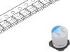 PCJ0E152MCL6GS, Конденсатор: полимерный; 1500мкФ; 2,5ВDC; ESR:10мОм; PCJ; SMD; ±20%, NICHICON