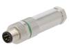 PASH-M8B-05P-MM-SL7001-00B(H) Разъем: M8; "папа"; PIN:5; прямой; на провод; вилка; 3А; 30В