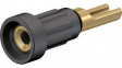 23.1010-21 Press-in Socket 1mm Black 20A 60V Gold-Plated