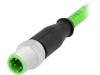 21349200405015 Вилка; M12; PIN:4; "папа"; код D-Ethernet; 1,5м; изоляция: ПВХ