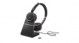 7599-838-199 Headset, Evolve 75, Stereo, On-Ear, 20kHz, Bluetooth, Black / Red