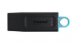 DTX/64GB USB Stick, DataTraveler Exodia, 64GB, USB 3.2, Black / Blue