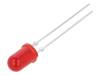 TLUR5400 LED; 5мм; красный; 4-15мкд; 30°; Поверхность: выпуклая; Шаг:2,54мм