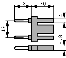 KS4-19L/1, Short circuit connector diam. 4 mm Black CAT I, Staubli (former Multi-Contact )
