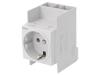SN016 Гнездо типа F (Schuko); 230ВAC; 16А; DIN