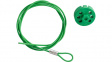 225204 Pro-Lock with Cable;Green;Polypropylene / Stainless Steel