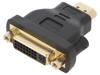 ECCB0 Адаптер; HDMI 1.4; DVI-I (24+5) гнездо,вилка HDMI; Цвет: черный