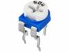 RKT6V-500K, Потенциометр: монтажный; однооборотный, горизонтальный; 500кОм, SR PASSIVES