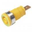 SEB 2620 F6,3 YELLOW/GREEN Safety socket diam. 4 mm Yellow / Green CAT III