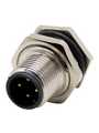 RND 205-01185, M12 Straight Plug Sensor Circular Connector, 4 Poles, A-Coded, Solder, RND Connect