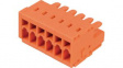 734-206 Pluggable Terminal Block Plug, 3.81mm, 1.5mm\x1a, 6 Poles