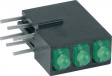 1905.8880 LED; в корпусе; зеленый; 1,8мм; Кол-во диод: 3; 20мА; 70°; 5?17мкд