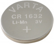 CR1632 Button cell battery,  Lithium Manganese Dioxide, 3 V, 135 mA