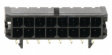 43045-1600 Male connector dual row 90deg. 16p