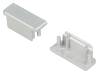 A2080040, Заглушка для профилей LED; серебристый; ABS, TOPMET