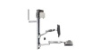 45-358-026 Wall Mount Workstation with Keyboard Arm, Medium CPU Bracket, Adjustable, 446 x 864mm, 11.3kg