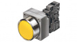 3SB3602-0AA31 Pushbutton Flat, Complete, Yellow, Illumination=No