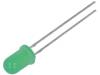 OSG3DA5A34A LED; 5мм; бирюзовый; 3000-4200мкд; 30°; Поверхность: выпуклая