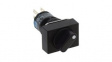 AS6H-3Y2P Rotary Switch 2-Pole 3-Pos 45° Panel Mount