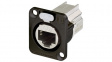 NE8FDX-P6-B Feedthrough receptacle RJ 45 8 Shielded