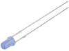 OSB5YU3144A-HI LED; 3мм; голубой; 500мкд; 40°; Поверхность: выпуклая; Шаг:2,54мм