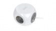 DA-70623 Outlet Socket Cube 3x DE Type F (CEE 7/3) Socket - DE Type F (CEE 7/4) Plug Whit