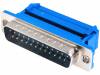 DSF25LC Вилка; D-Sub; PIN:25; "папа"; IDC; на шлейф; UNC4-40; 1,27мм