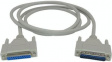 RND 765-00033 D-Sub Cable 25-Pin Male-Female 1.8 m Grey