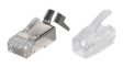 PGScb7.5CLR#20 [20 шт] Modular Plug with 7.5mm Boot, RJ45, CAT6a/CAT6, 8 Positions, 8 Contacts, Shielded, Pack of 20 pieces