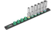 05005470001 Zyklop Deep Socket Set, Hex, 6 Pieces, 1/2"