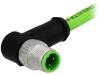 21349400477020 Вилка; M12; PIN:4; "папа"; код D-Ethernet; 2м; изоляция: TPU