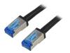 CQ7123S Patch cord; S/FTP; 6a; многопров; Cu; PE; черный; 30м; 26AWG