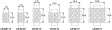 LP-02-1 Male Contact Housing for Cable 2P