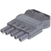 GST18I5S B1 ZR1 SW, Socket straight socket Screw Connection, Wieland Electric
