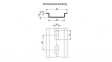 0807012 Top Hat Rail 35x7.5mm Steel 1m