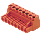 1526460000, BLZ 5.08/02/180 SN OR BX Female header Pitch 5.08 mm, 2 Poles, Weidmuller