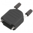 DB-25-G D-Sub plastic hood Poles 25