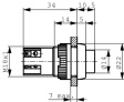 1.01.102.001/0507 Pushbutton Switch, 2 A, 250 VAC