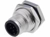 M12-08PMMP-SF8001 Гнездо; М12; PIN:8; "папа"; код A-DeviceNet / CANopen; THT; IP68