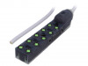 8000-80010-3850500 Разветвительная коробка; M8; PIN: 3; 5м; гнездо; 8А; -30?80°C; IP67
