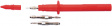 SET SPS 2040 / RT Safety test probe kit diam. 4 mm red
