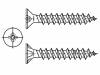 1154966 Винт; SPAX; для ДСП; 3x12; Головка: потайная; Pozidriv; сталь; цинк