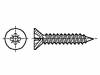 2098245 Винт; 2,2x4,5; Головка: потайная; Pozidriv; сталь; цинк; Размер: PZ1